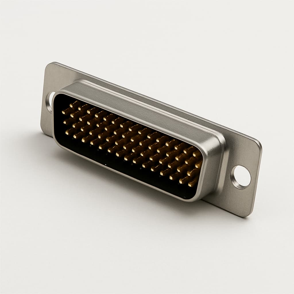 Molex / FCT 1731090550 (F50P24G1) D-Sub Plug 50 Pin — illustrative AI-generated image