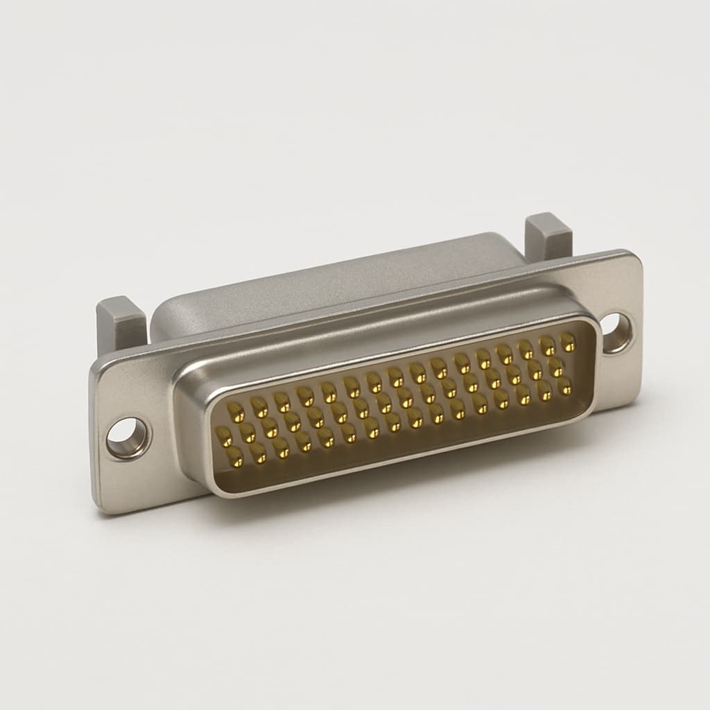 Molex / FCT 1731090376 (F50P26G2-1204) D-Sub Plug — illustrative AI-generated image