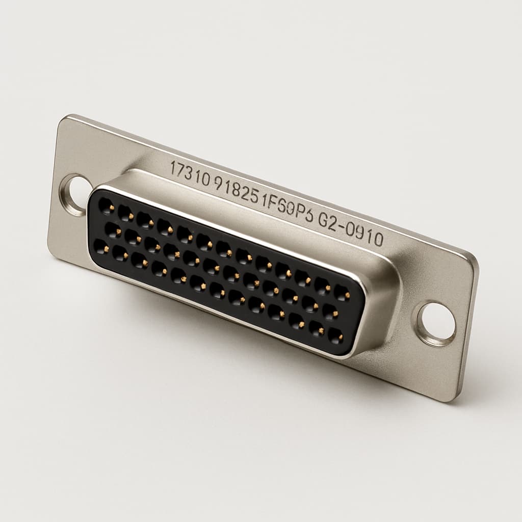 Molex / FCT 1731091826 (F50P5G2-0910) D-SUB Connector — illustrative AI-generated image