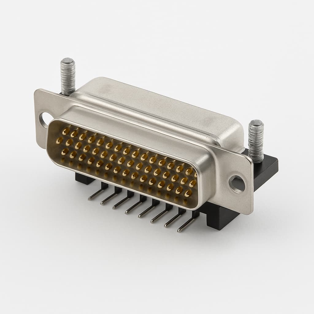 Molex / FCT 1731090208 (F50P5G2-3744) D-Sub Plug — illustrative AI-generated image