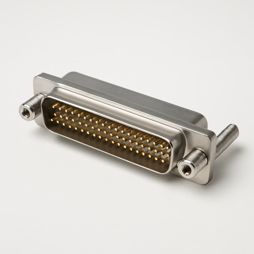Molex / FCT 1731090218 (F50P5G3-3744) D-Sub Plug — illustrative AI-generated image
