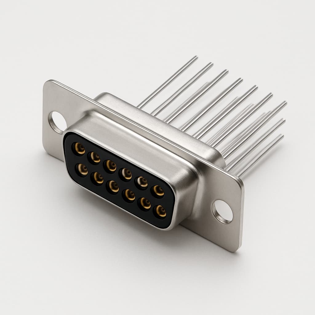Molex / FCT 1731090949 (F50S14G1) D-Sub Wirewrap Receptacle — illustrative AI-generated image