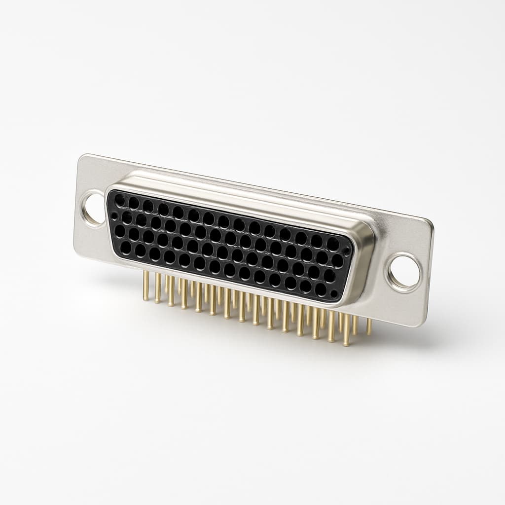 Molex / FCT 1731091951 (F50S24G1) D-SUB STR PC Receptacle 50 PN — illustrative AI-generated image
