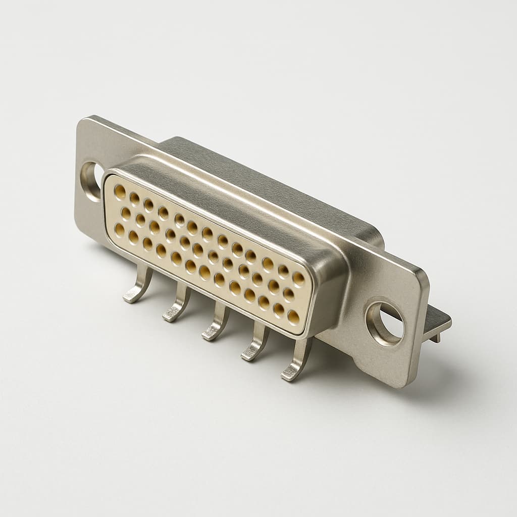 Molex / FCT 1731090195 (F50S5G3-1982) D-Sub Receptacle — illustrative AI-generated image