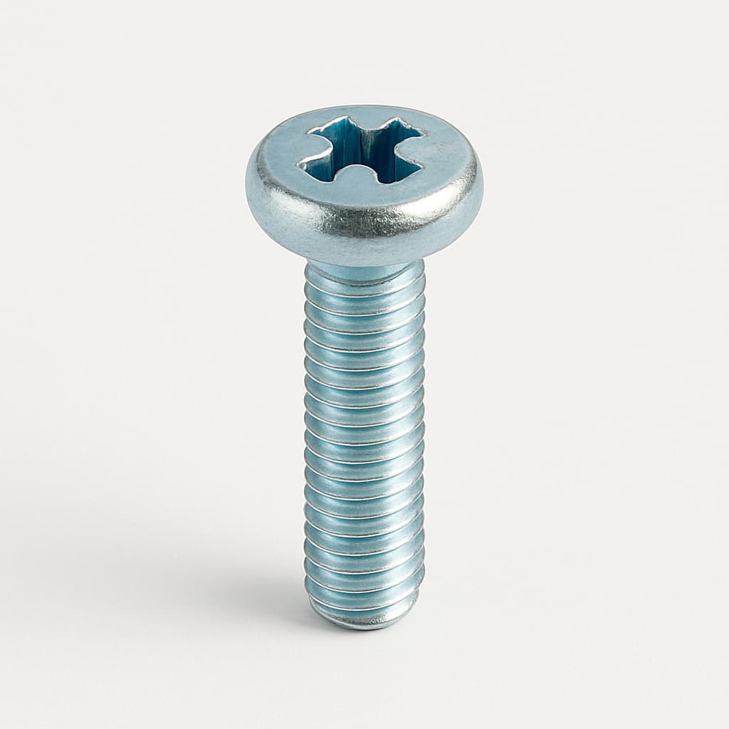 Molex / FCT 1731121096 (F62M086S253+S) 4-40/4-40 Zinc Plated Screw — illustrative AI-generated image