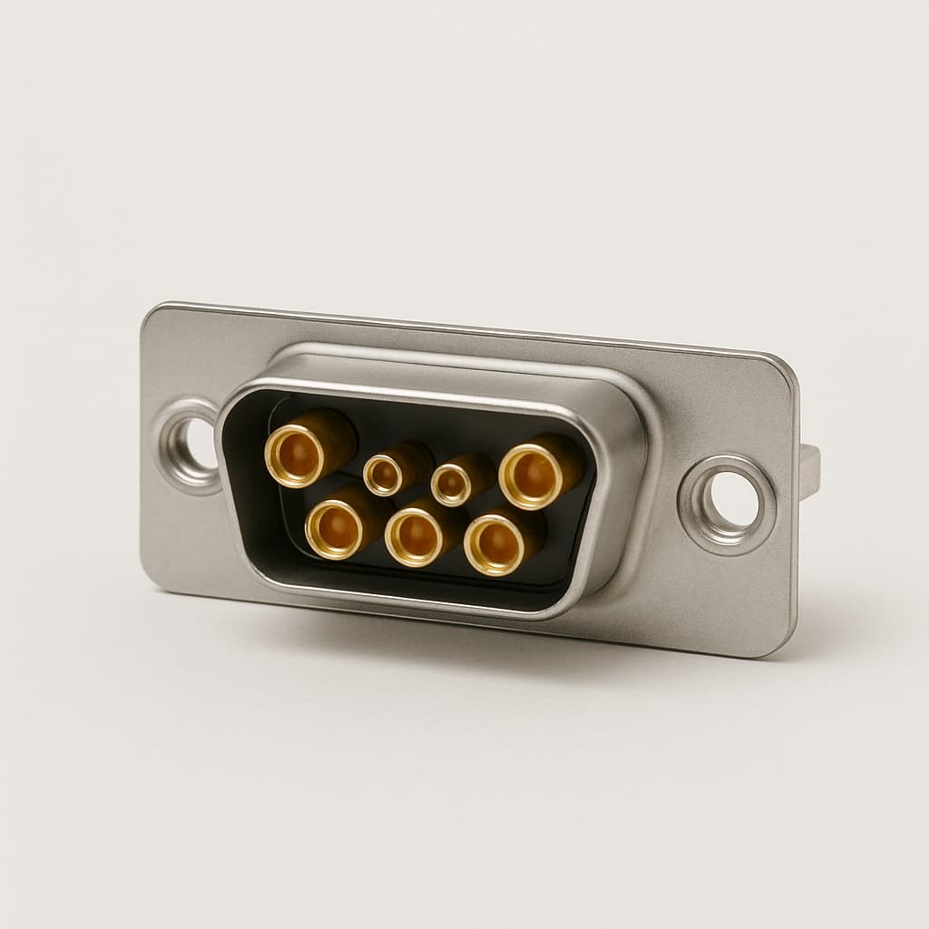 Molex / FCT 1731070122 (F7W7P-K120) D-Sub 7W7 Connector — illustrative AI-generated image