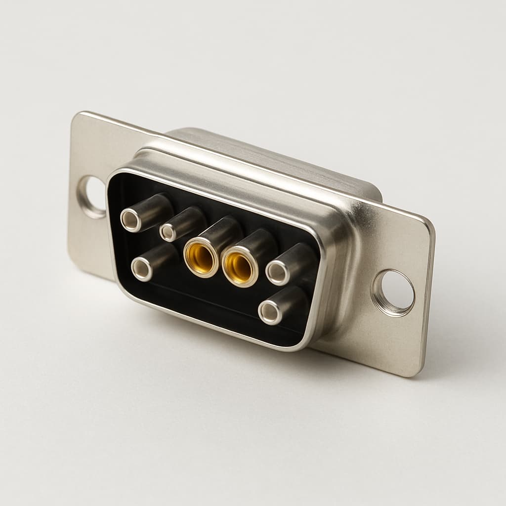 Molex / FCT 1731070124 (F7W7S-K121) D-SUB 7W7 — illustrative AI-generated image