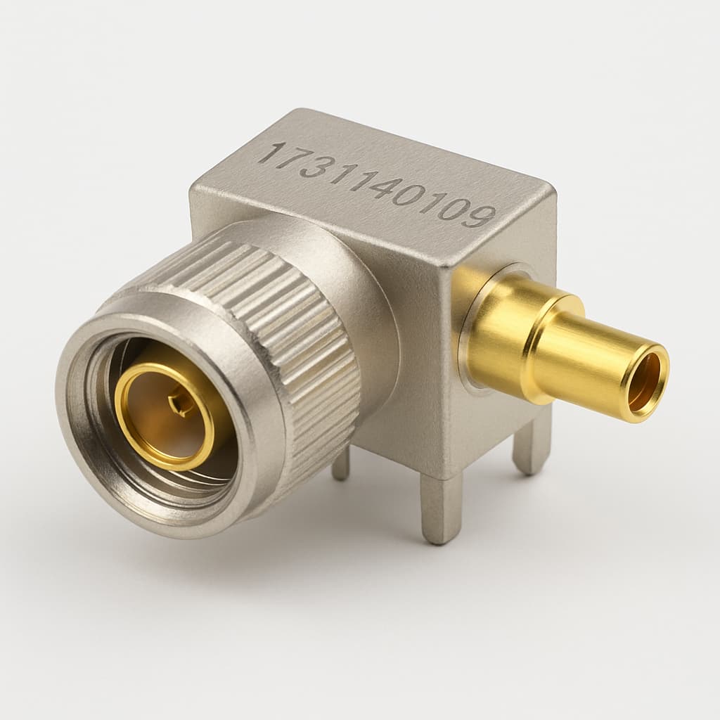 Molex / FCT 1731140109 (FAW1PSG1MM3) RA Adapter — illustrative AI-generated image