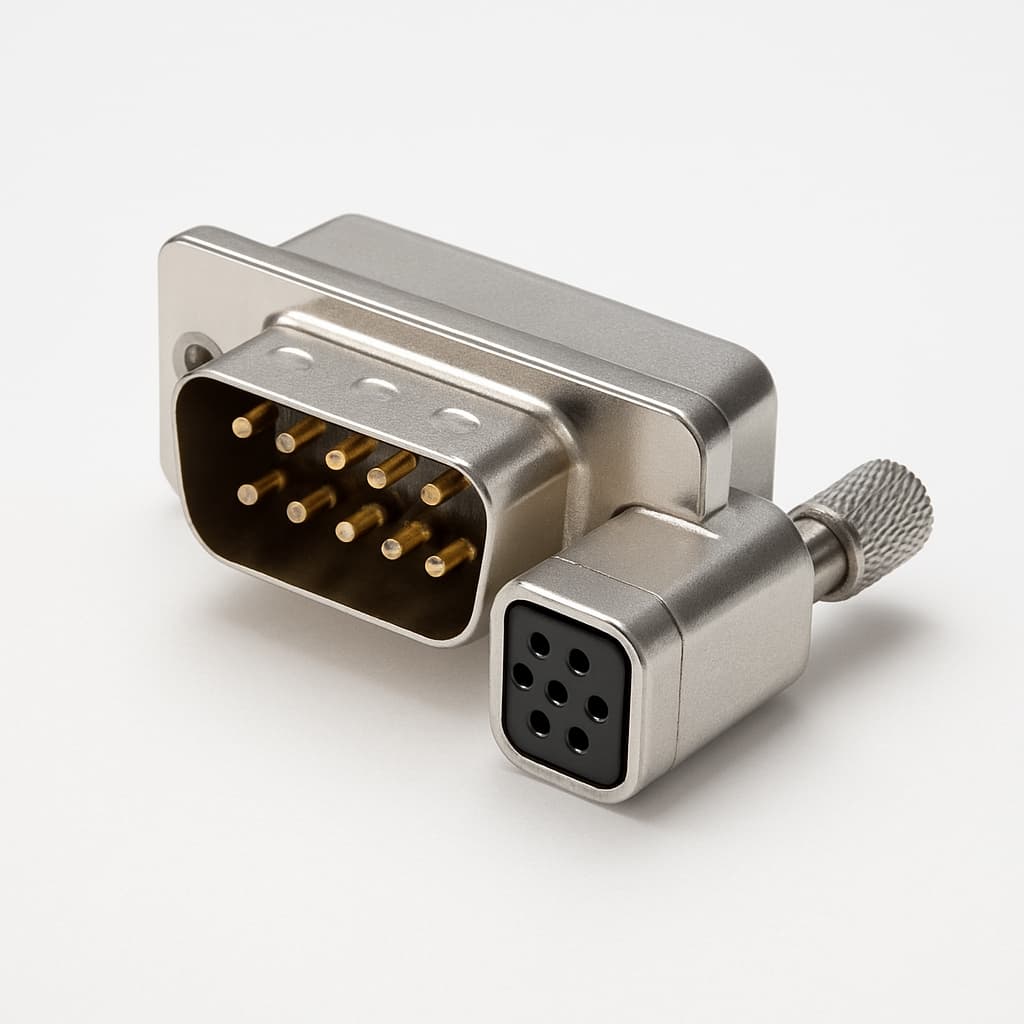 Molex / FCT 1731140360 (FAW1PSG1UM3-5698) RA Adapter — illustrative AI-generated image