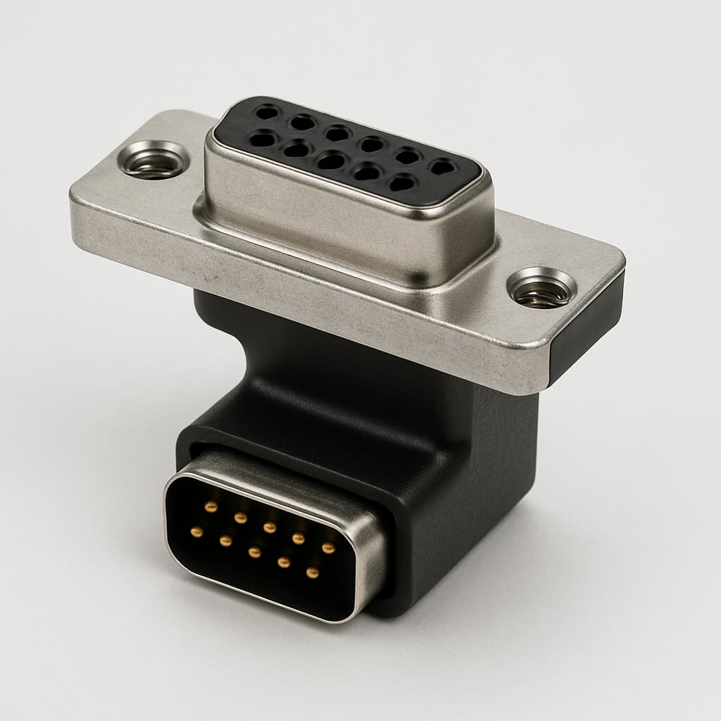Molex / FCT 1731140332 (FAW2HSPG1U) RA Adapter — illustrative AI-generated image