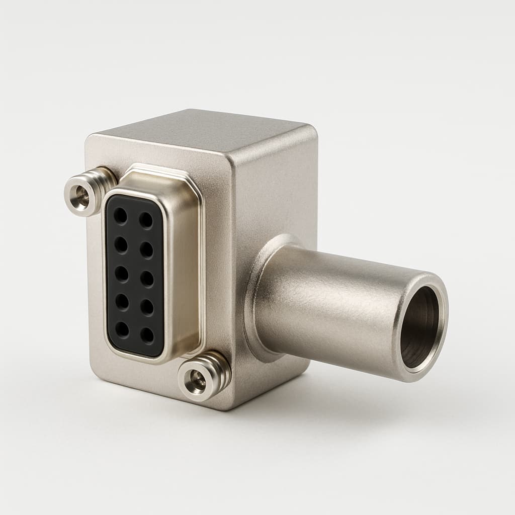 Molex / FCT 1731140355 (FAW2HSPRG1U) RA Adapter — illustrative AI-generated image