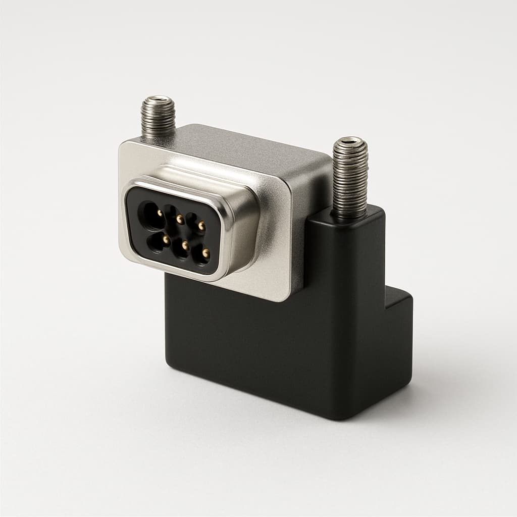 Molex / FCT 1731140366 (FAW2PSRG1U) RA Adapter — illustrative AI-generated image