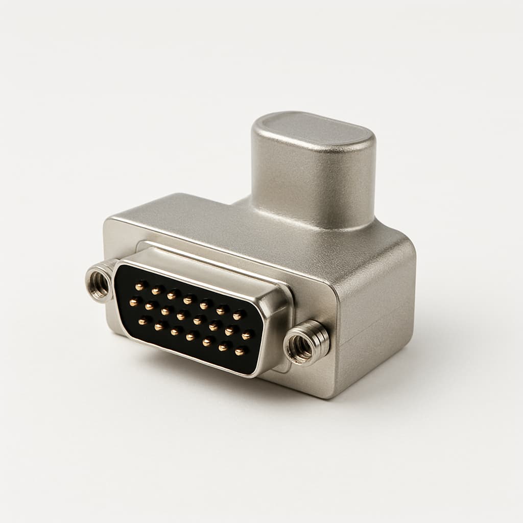 Molex / FCT 1731140014 (FAW3PSG1U) RA Adapter — illustrative AI-generated image