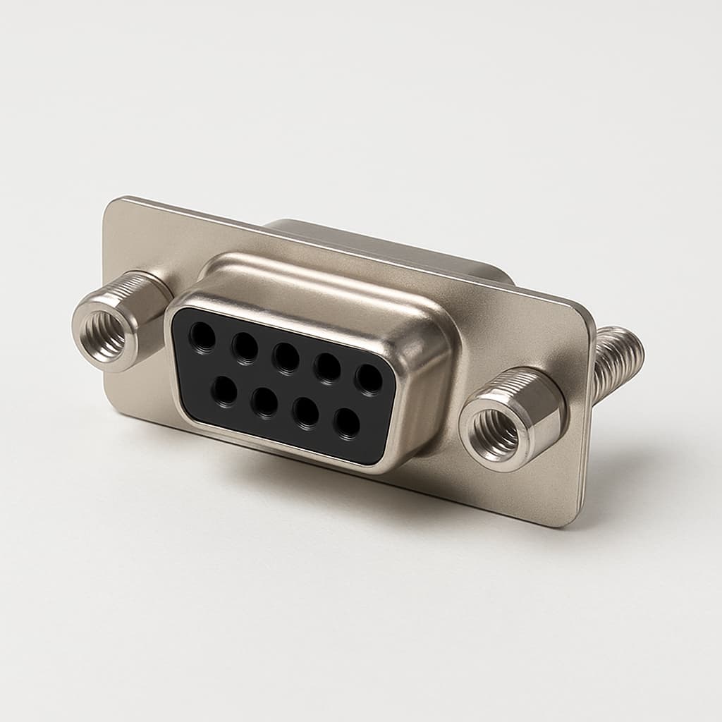 Molex / FCT 1731140105 (FDT09SG1M) DPORT 09 Receptacle — illustrative AI-generated image