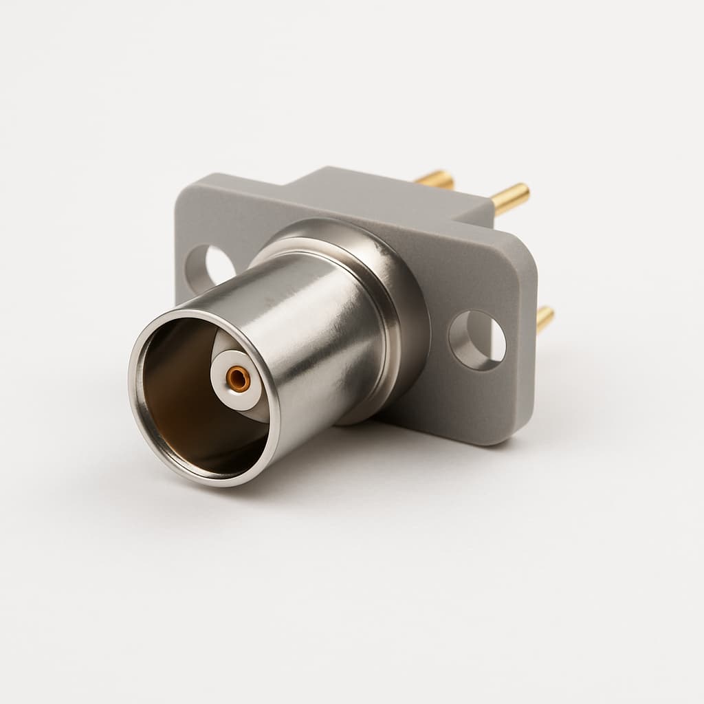 Molex / FCT 1731120455 (FDX033S102) 75 OHM DIN Receptacle — illustrative AI-generated image