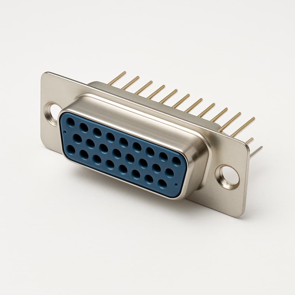 Molex / FCT 1731090492 (FEV25S16SG1-1382) D-Sub Receptacle — illustrative AI-generated image