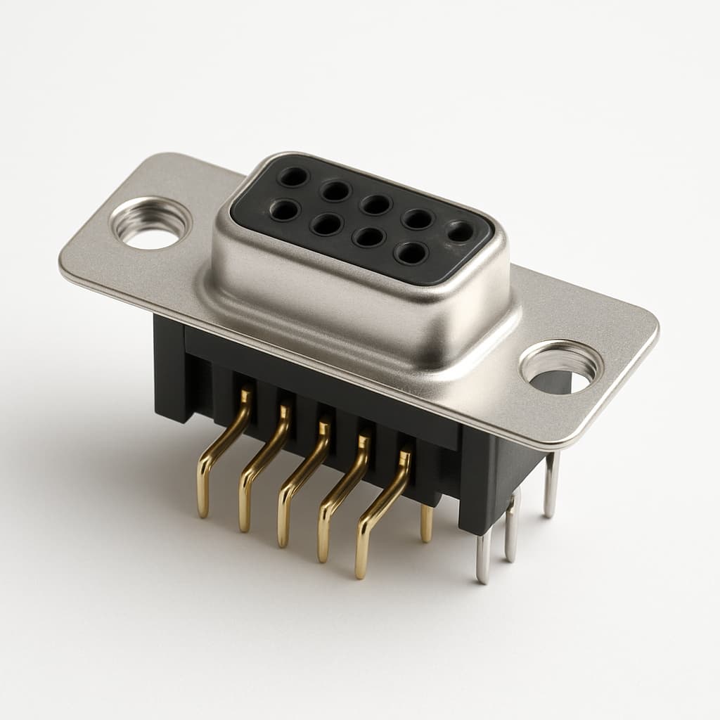 Molex / FCT 1731090572 (FEVT09S21SG1-2430) D-SUB Receptacle — illustrative AI-generated image
