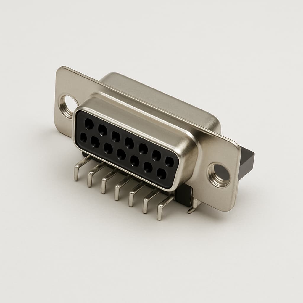 Molex / FCT 1731091925 (FEVT15S12SG1) D-Sub Receptacle — illustrative AI-generated image