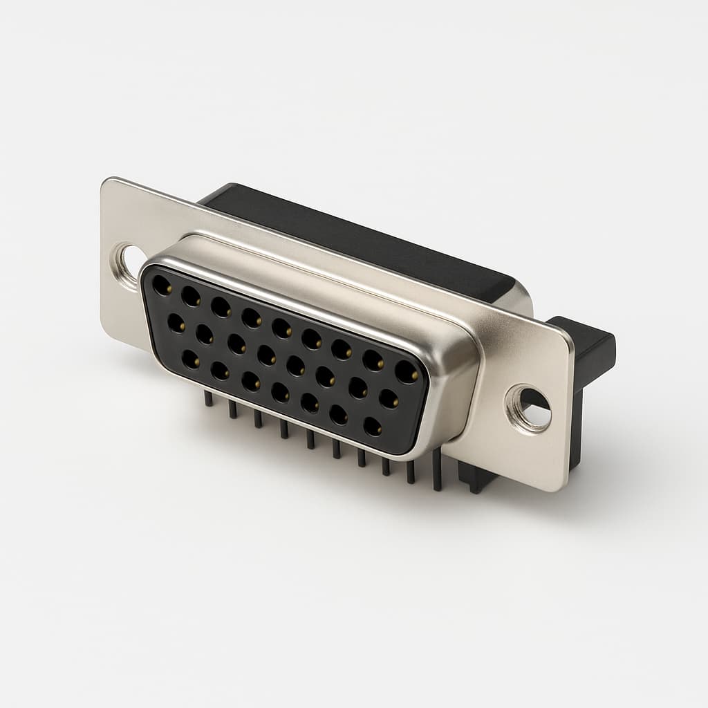 Molex / FCT 1731091929 (FEVT25S12SG1) D-Sub Receptacle — illustrative AI-generated image