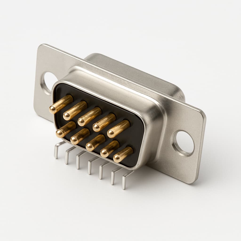 Molex / FCT 1731091945 D-Sub Plug, 09 Pin — illustrative AI-generated image