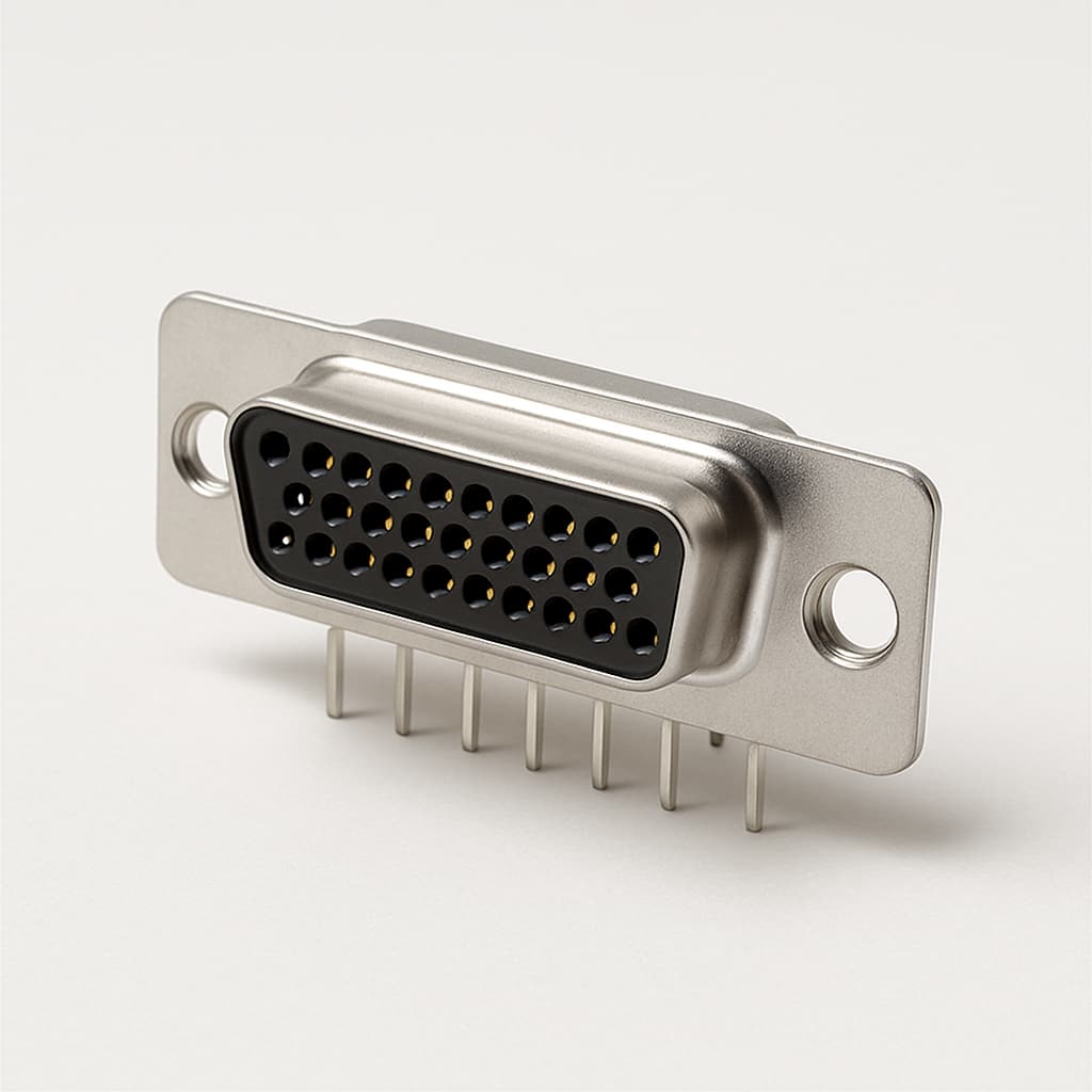 Molex / FCT 1731091948 D-Sub PC Receptacle — illustrative AI-generated image