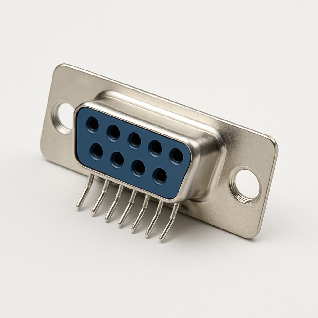 Molex / FCT 1731090599 (FH09S0G2) D-SUB SLD Receptacle — illustrative AI-generated image