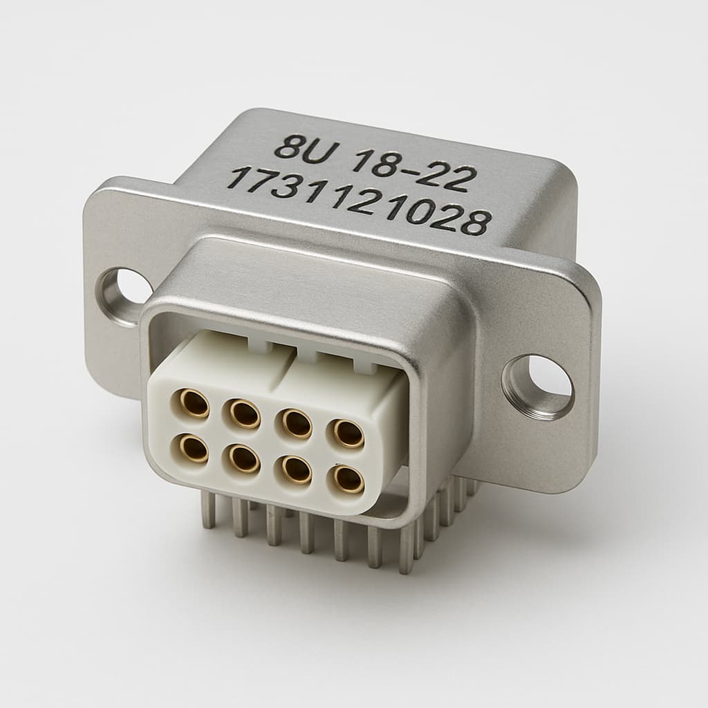 Molex / FCT 1731121028 (FK20P18-02V-6097) Plug — illustrative AI-generated image