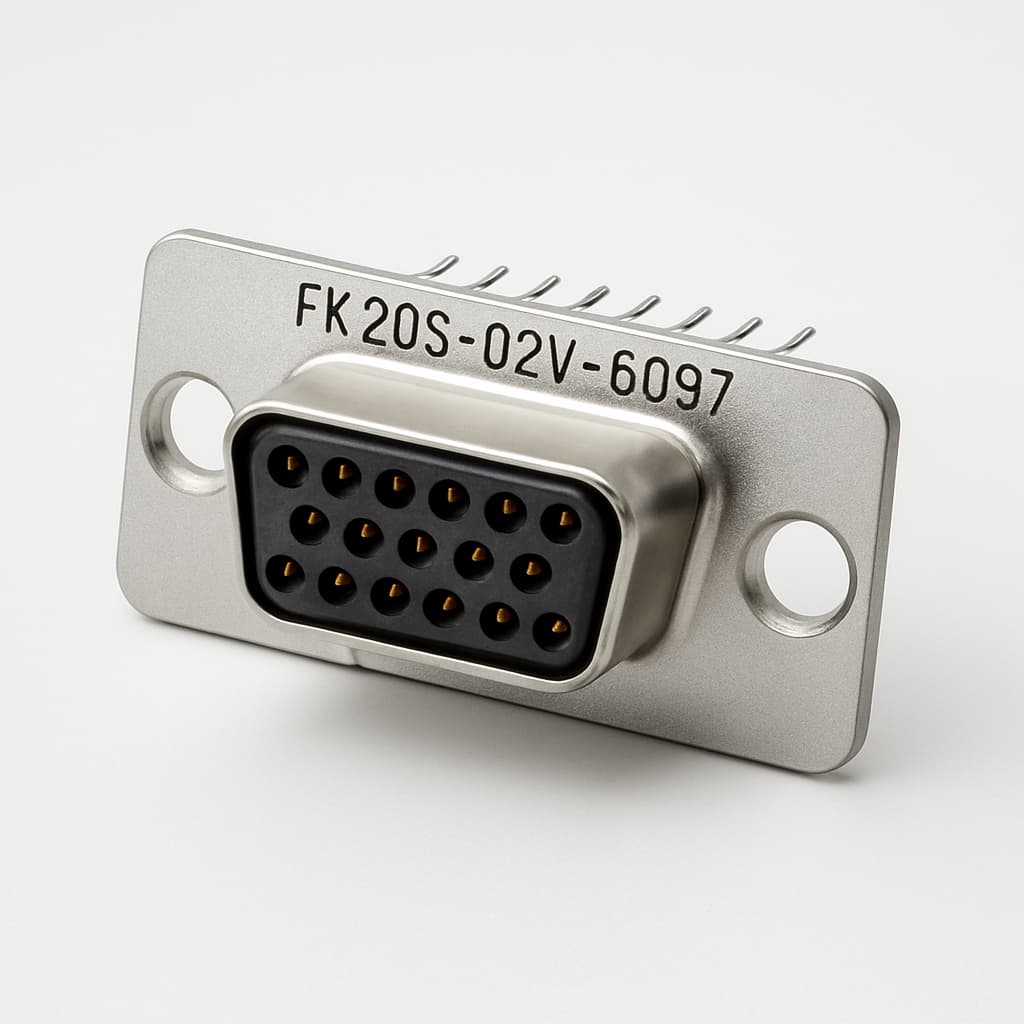 Molex / FCT 1731120725 (FK20S-02V-6097) Receptacle — illustrative AI-generated image