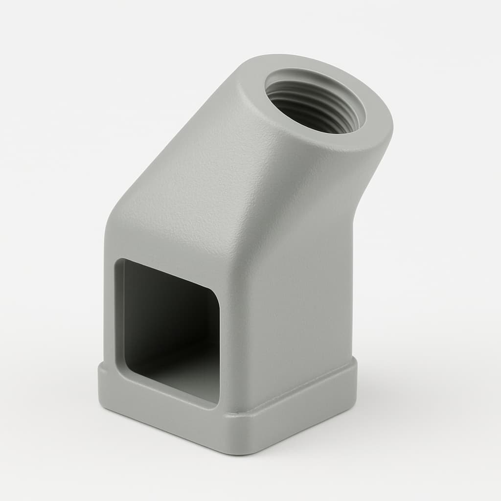 Molex / FCT 1731110129 (FKC3A-K1311E) S3 70 DEG Hood — illustrative AI-generated image