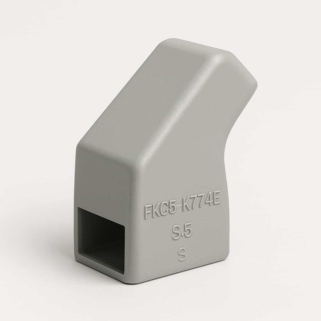 Molex / FCT 1731110101 (FKC5-K774E) 70 DEG Plastic Hood — illustrative AI-generated image