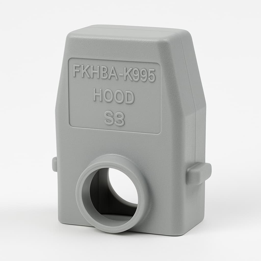 Molex / FCT 1731110482 (FKH3A-K935) hood — illustrative AI-generated image