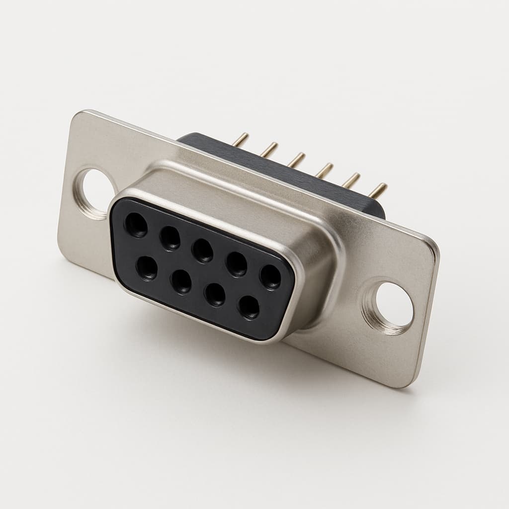 Molex / FCT 1731091939 (FL09S7-1407) D-SUB CRP Receptacle — illustrative AI-generated image