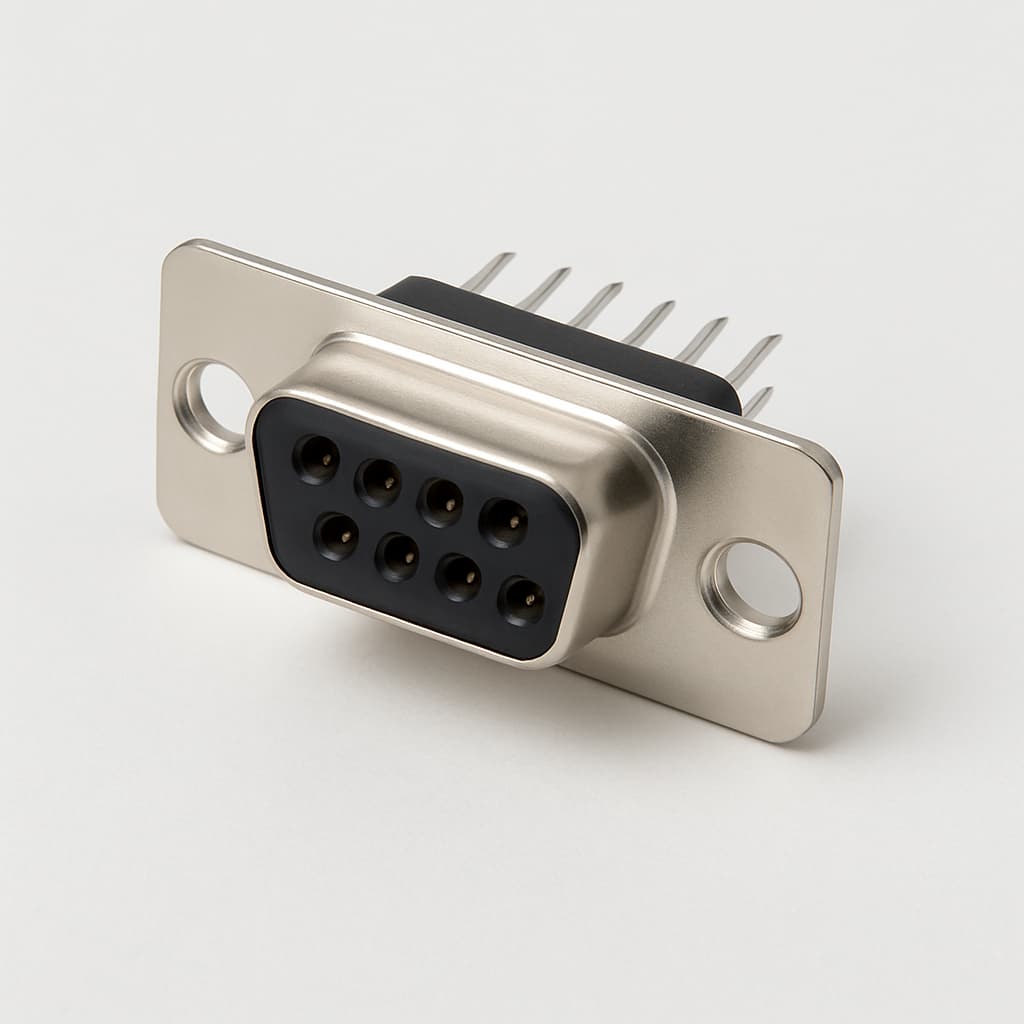 Molex / FCT 1731090435 (FL09S7-1853) D-SUB CRP Receptacle — illustrative AI-generated image