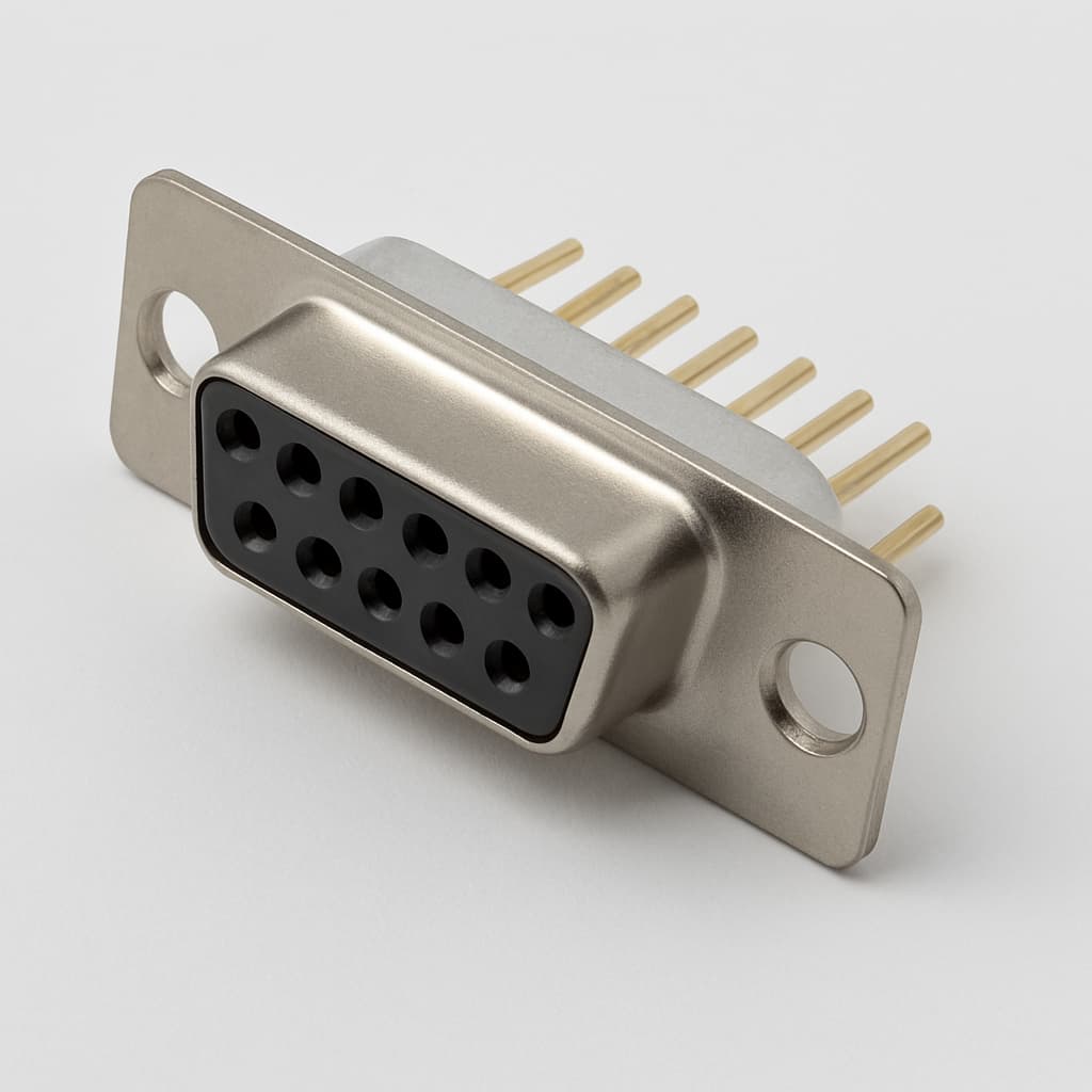Molex / FCT 1731140395 (FL15S7-3808) D-SUB CRP Receptacle — illustrative AI-generated image