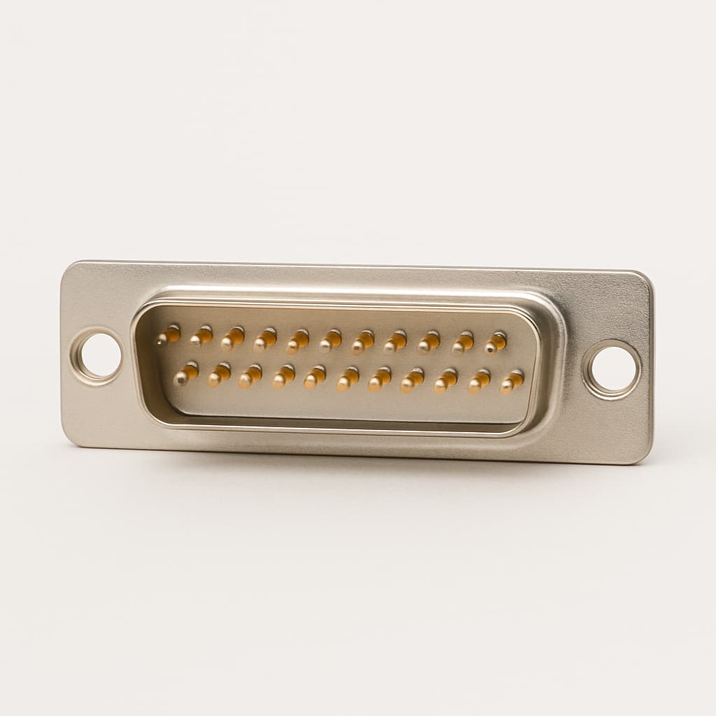 Molex / FCT 1731090668 (FL25P7-K121) D-Sub Plug — illustrative AI-generated image