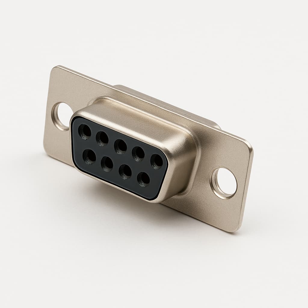 Molex / FCT 1731090574 (FLTS09S7-K121) D-SUB Receptacle — illustrative AI-generated image
