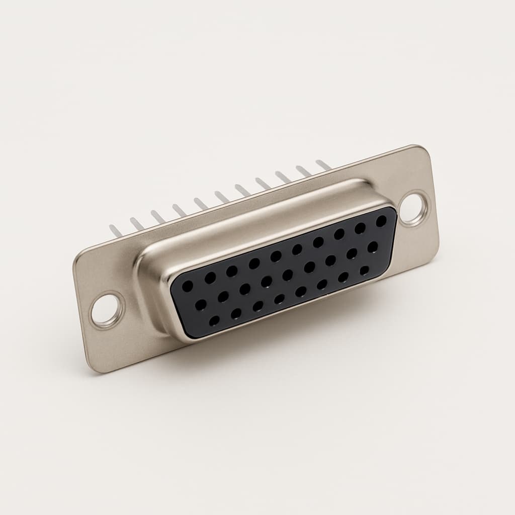 Molex / FCT 1731090573 (FLTS25S7-K121) D-Sub Receptacle — illustrative AI-generated image