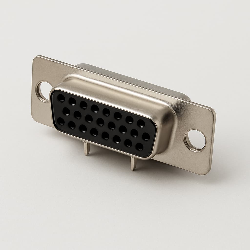 Molex / FCT 1731130212 (FLW15-26S7) HD D-SUB CRP Receptacle — illustrative AI-generated image