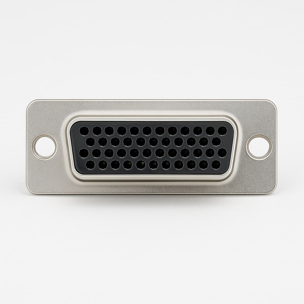 Molex / FCT 1731130222 (FLW37-62P7) HD D-Sub Receptacle — illustrative AI-generated image