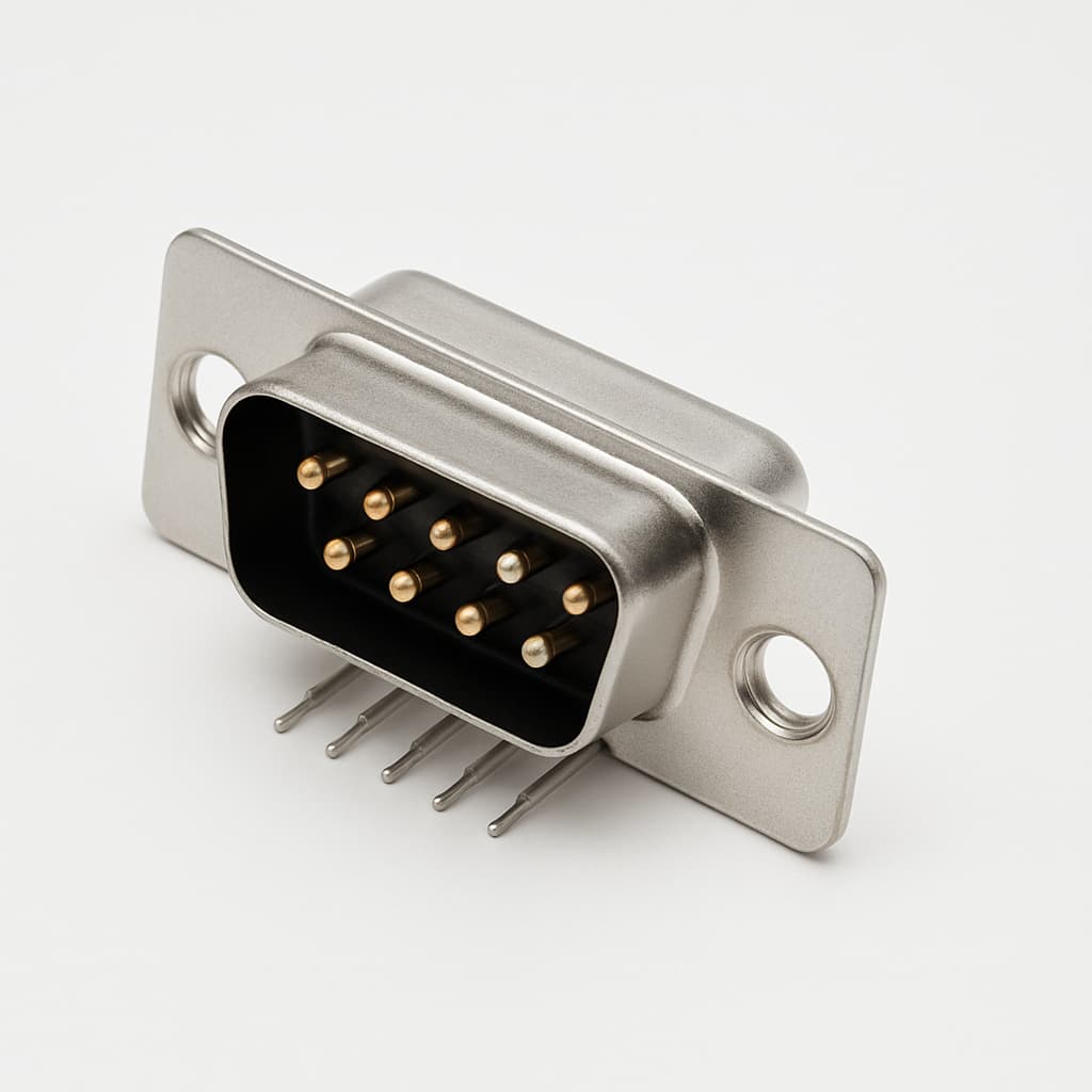 Molex / FCT 1731090866 (FM09P1-3924) D-Sub PC Plug — illustrative AI-generated image