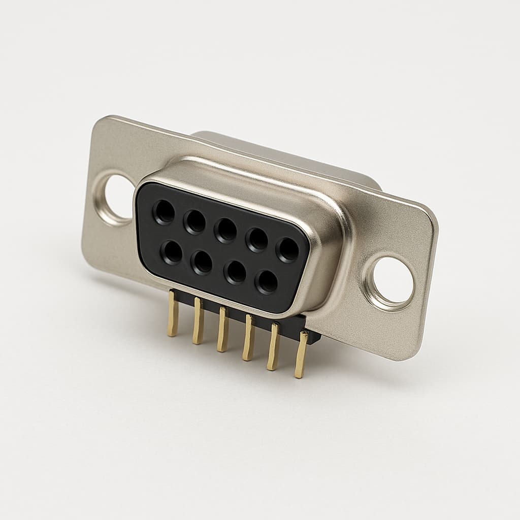 Molex / FCT 1731090506 (FM09S1-1212) D-Sub Receptacle — illustrative AI-generated image