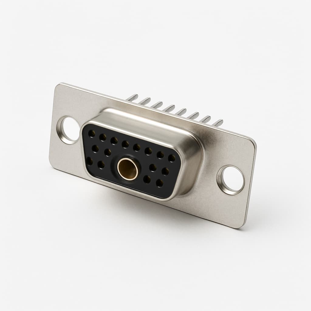 Molex / FCT 1731070074 (FM11W1S1-K121) D-Sub Receptacle 11W1 — illustrative AI-generated image
