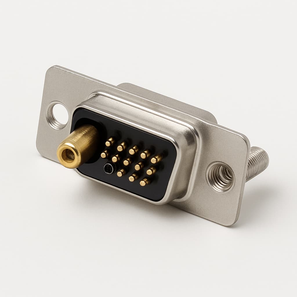 Molex / FCT 1731070549 (FM11W1S5-0138) D-Sub Receptacle — illustrative AI-generated image