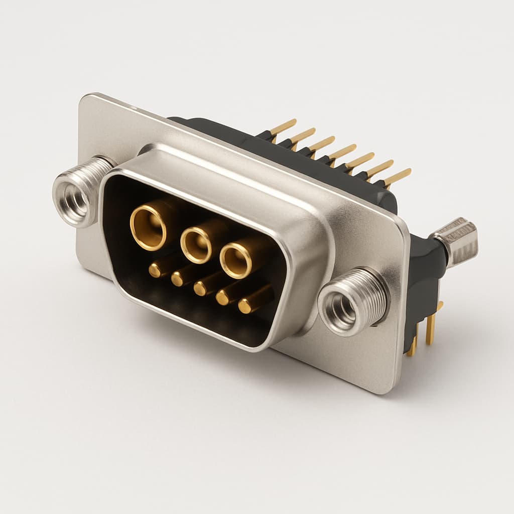 Molex / FCT 1731070322 (FM13W3P5-1002) D-Sub Plug 13W3 — illustrative AI-generated image