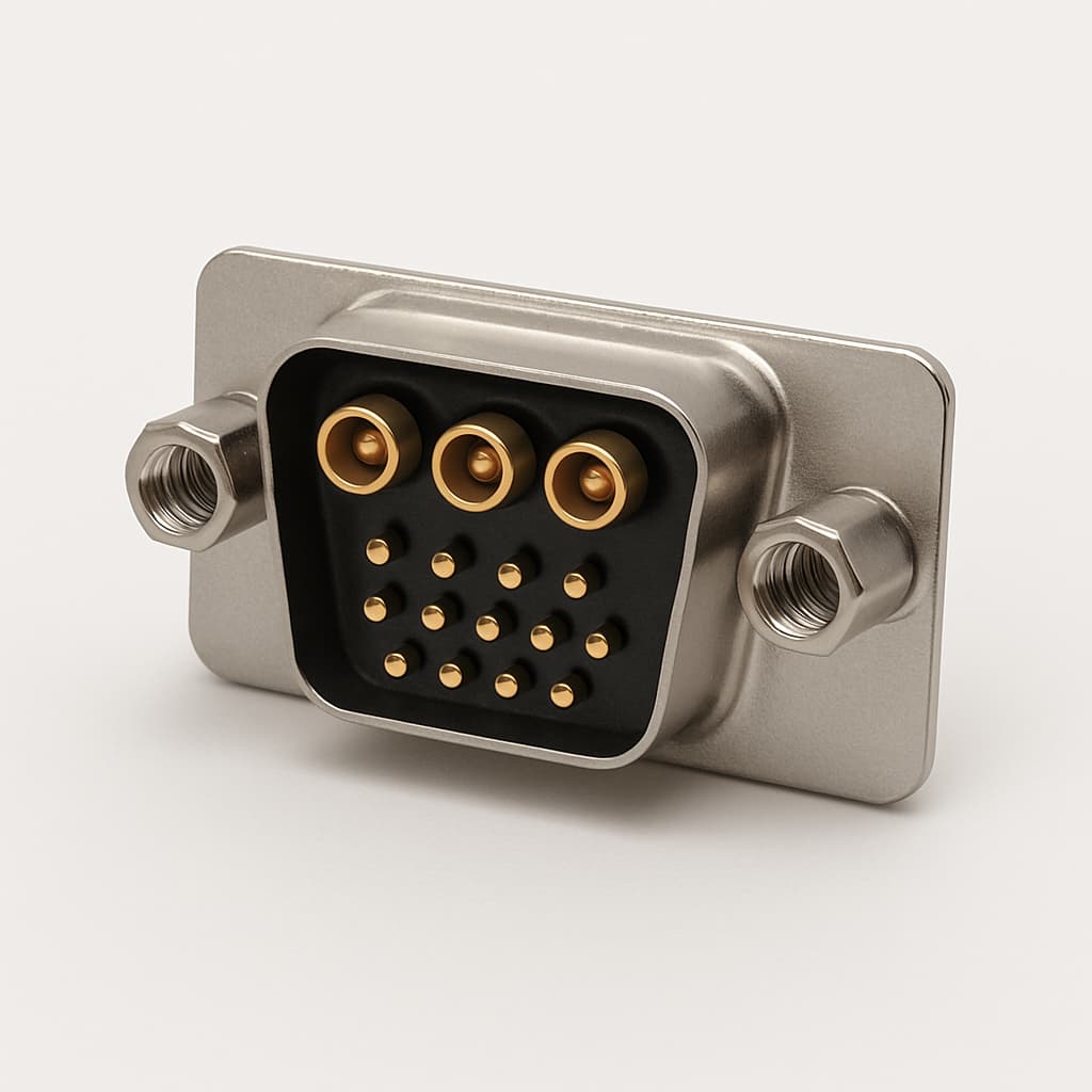 Molex / FCT 1731070482 (FM13W3P5-1447) D-Sub Plug — illustrative AI-generated image