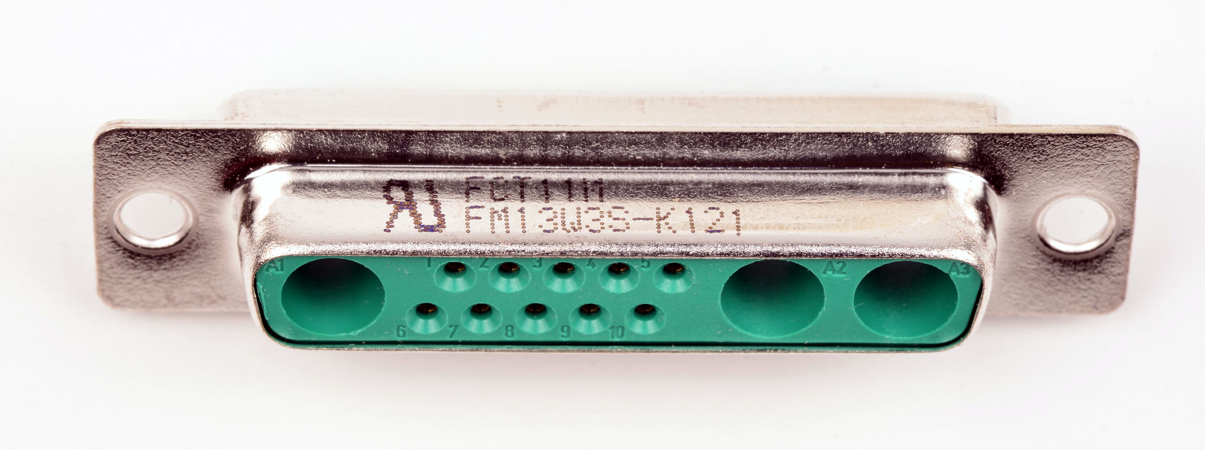 Molex / FCT 1727040014 (FM13W3SA-K121) ML D-SUB SDR Receptacle 13W3