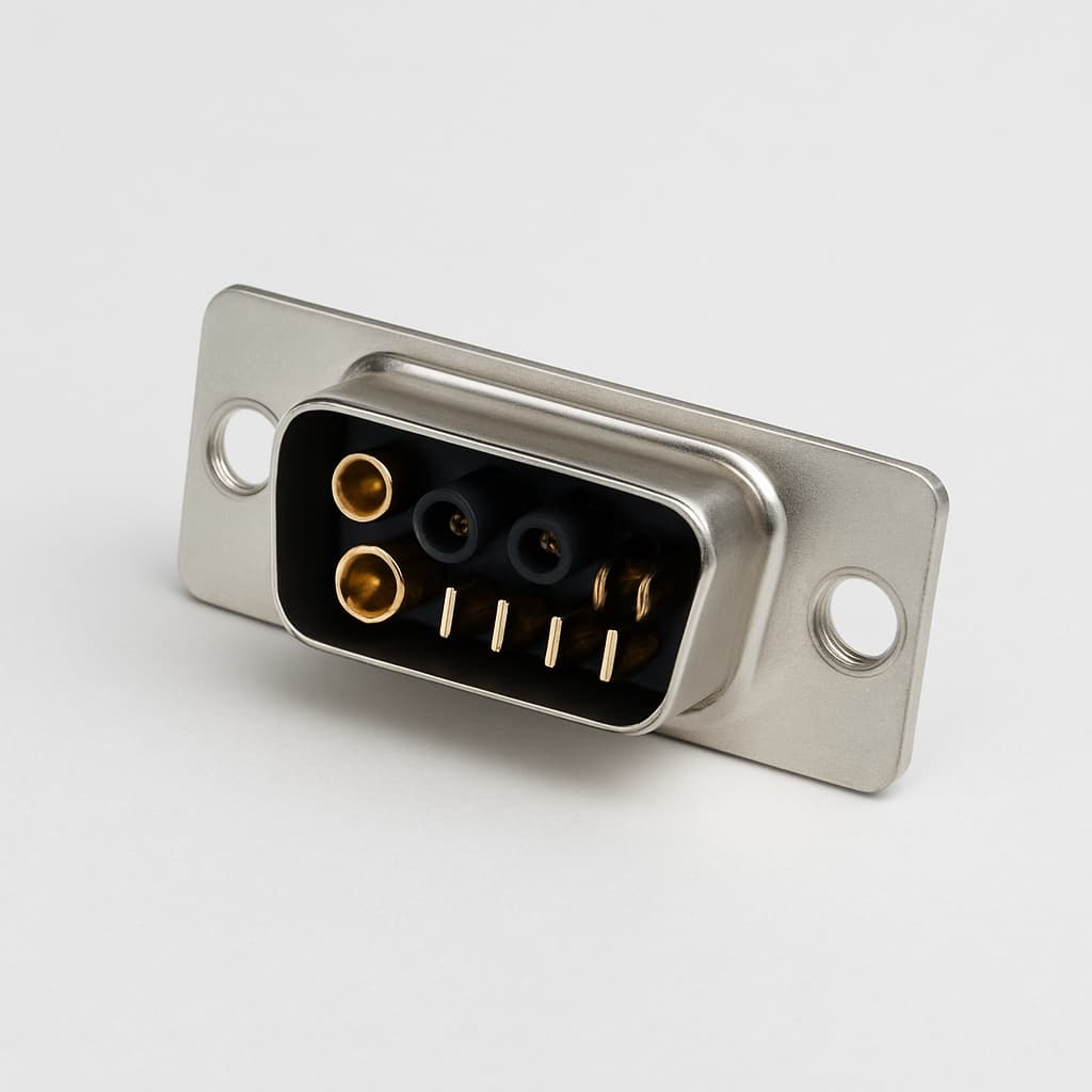 Molex / FCT 1731070489 (FM13W6S) ML D-SUB Receptacle 13W6 — illustrative AI-generated image
