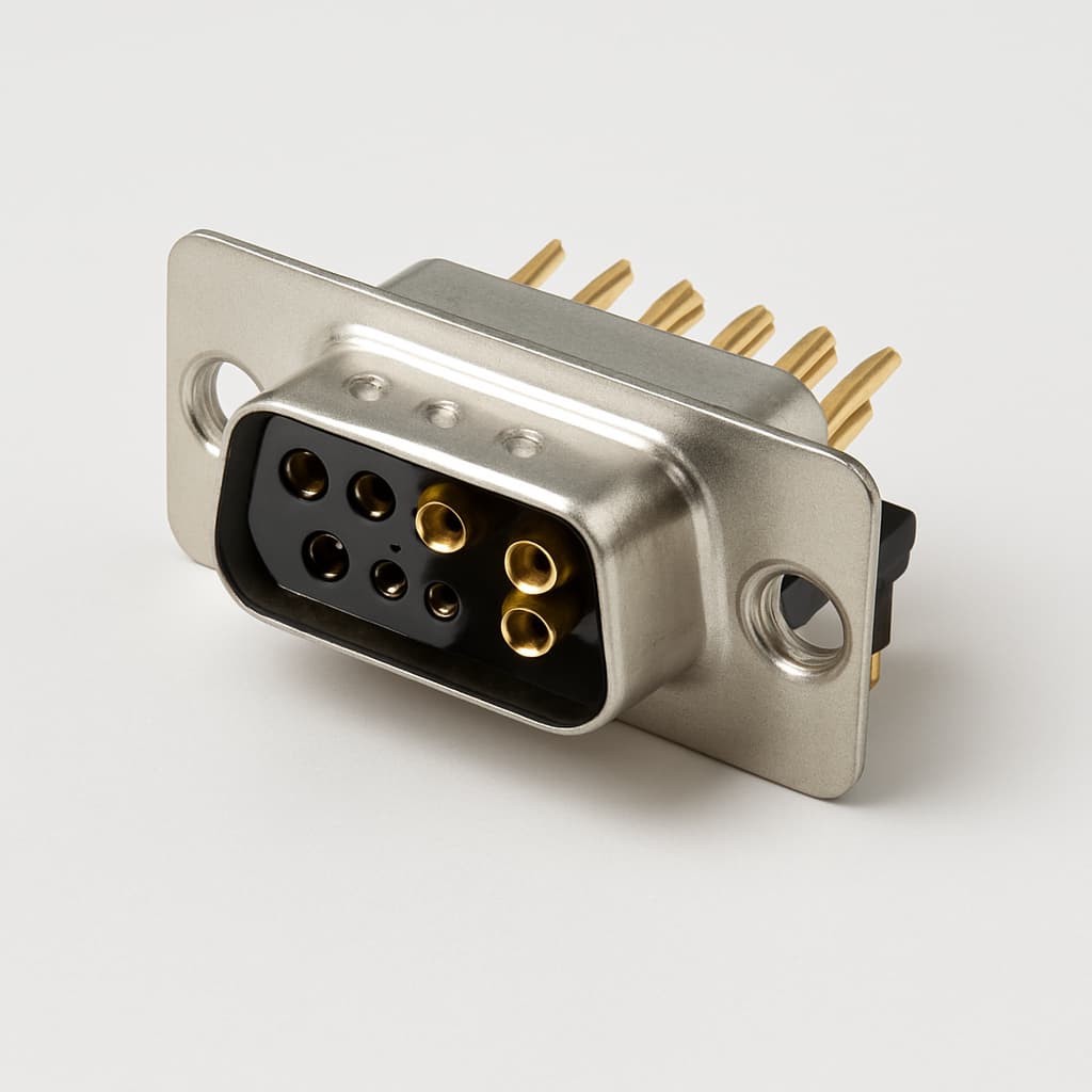 Molex / FCT 1731070425 D-SUB RA PC Receptacle 13W6 — illustrative AI-generated image