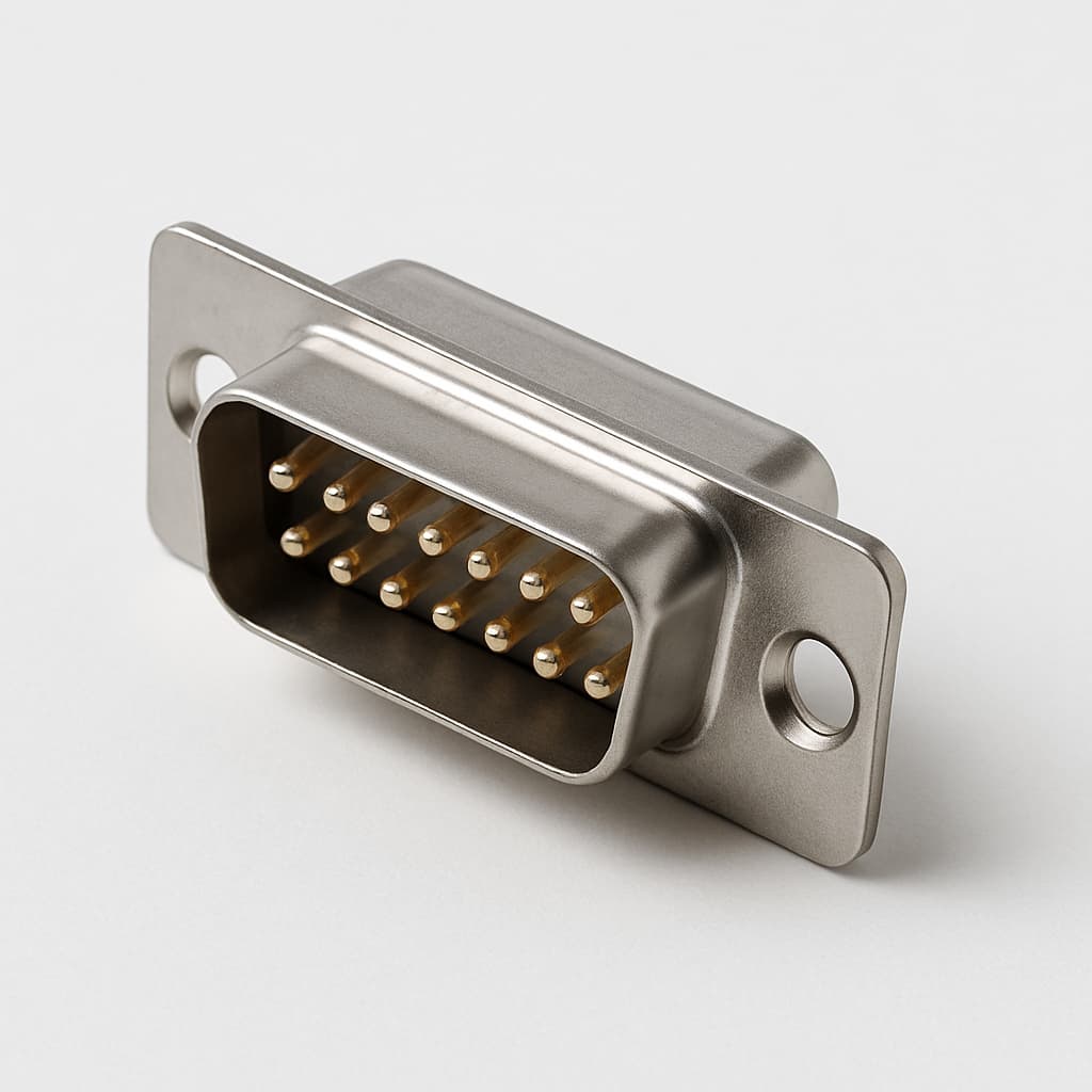 Molex / FCT 1731090671 (FM15P1-1276) D-Sub Plug — illustrative AI-generated image