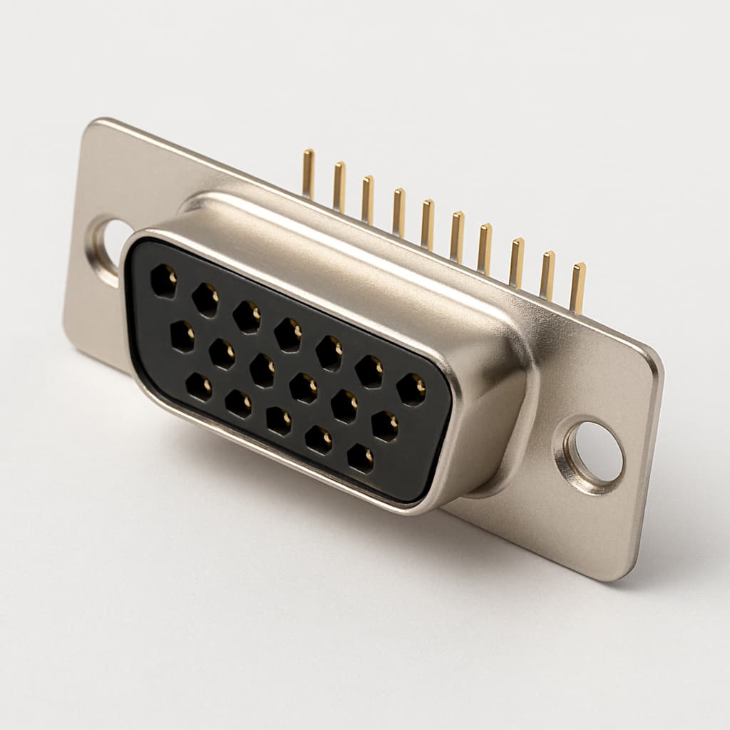 Molex / FCT 1731090507 (FM15S1-1212) D-Sub Receptacle — illustrative AI-generated image